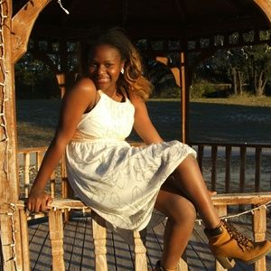 White sparkling dress